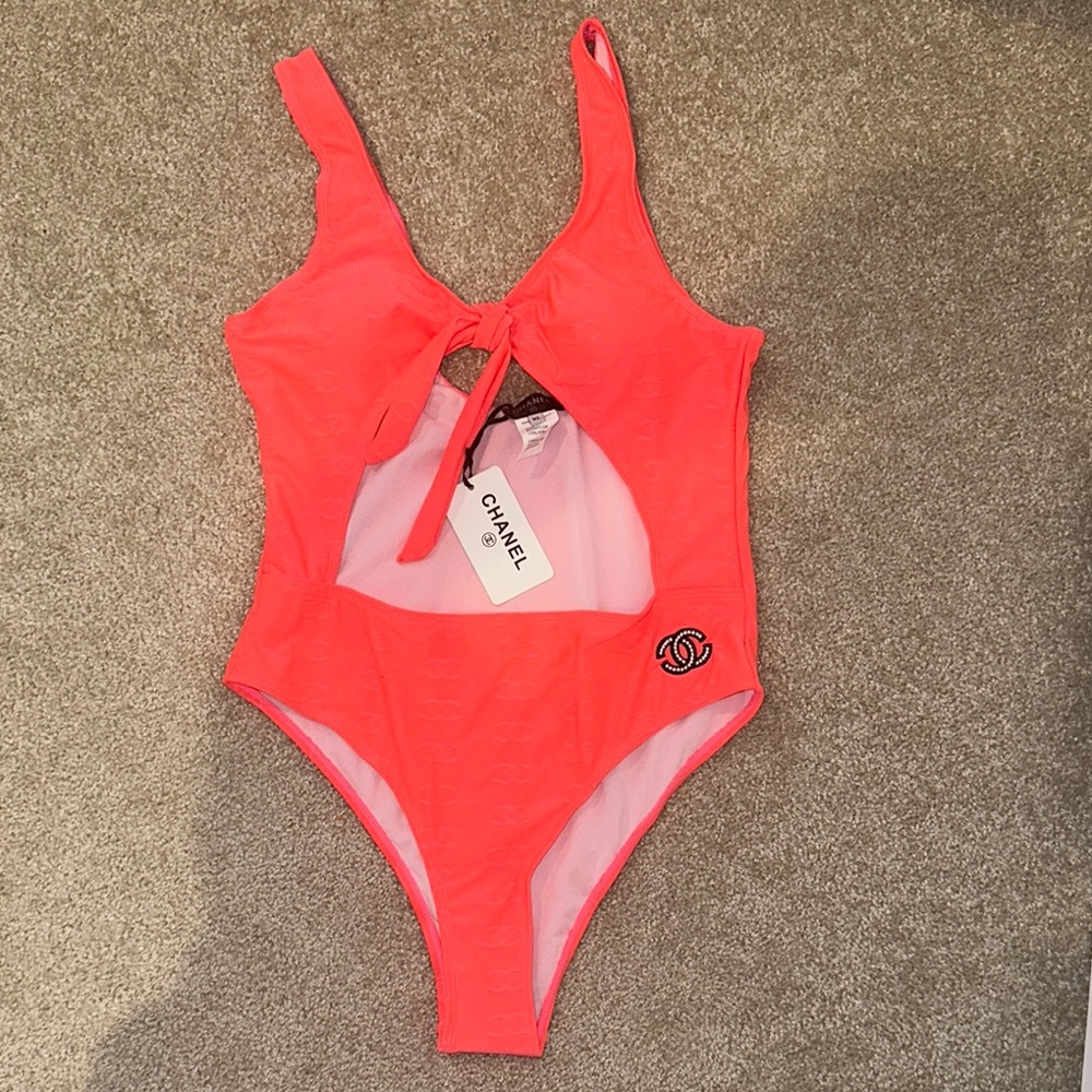 Coral One-Piece Swimsuit xl